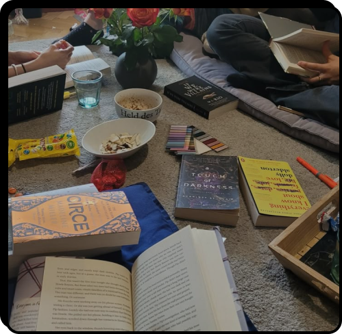 People working together with laptop